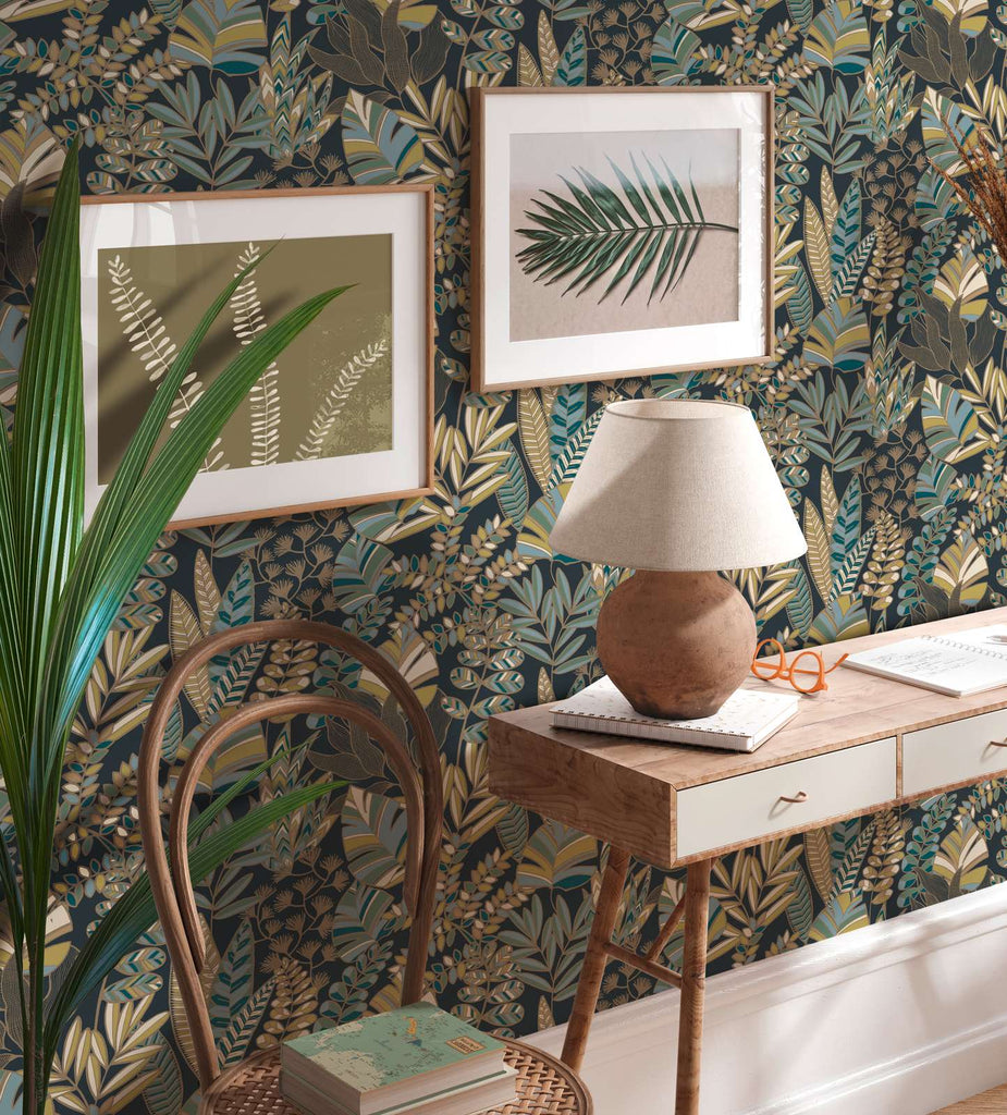 Antigua Teal Wallcovering | AS Creation