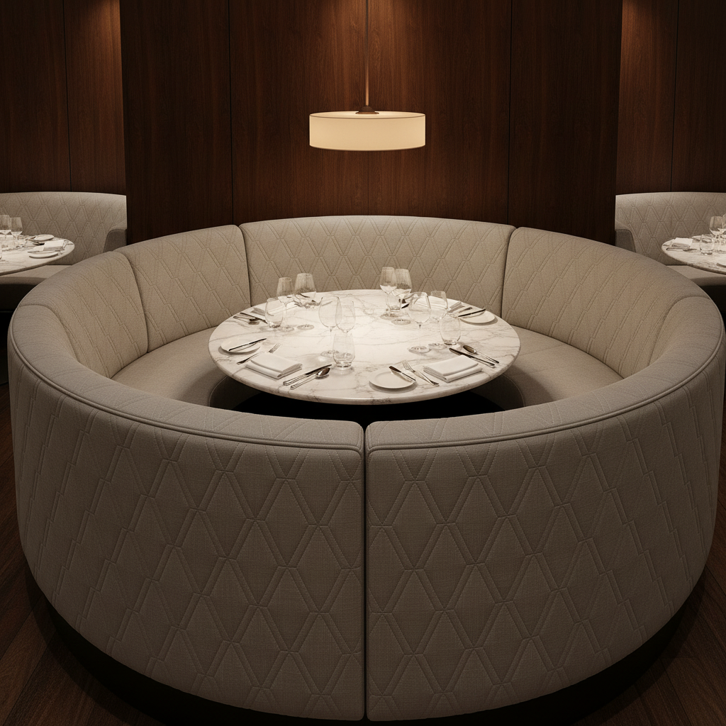 Stone Haven - Chalet Upholstered Banquette | Architectural Fabrics