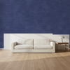 Nantucket Grasscloth Indigo Wallcovering | Phillipe Romano room setting