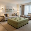Rattan Bay - Grass Upholstered Ottoman | Architectural Fabrics