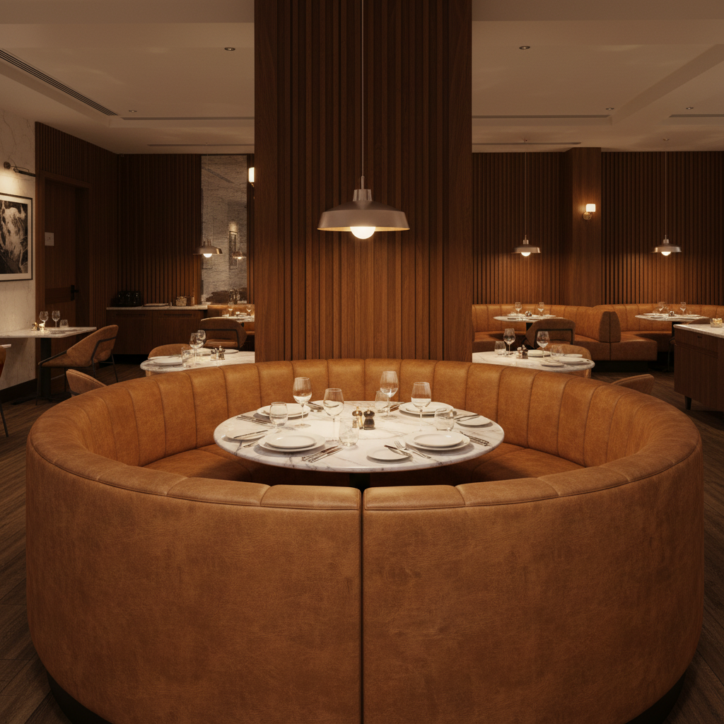 Bastia - Bastia Performance Polyurethane Upholstered Banquette | Architectural Fabrics