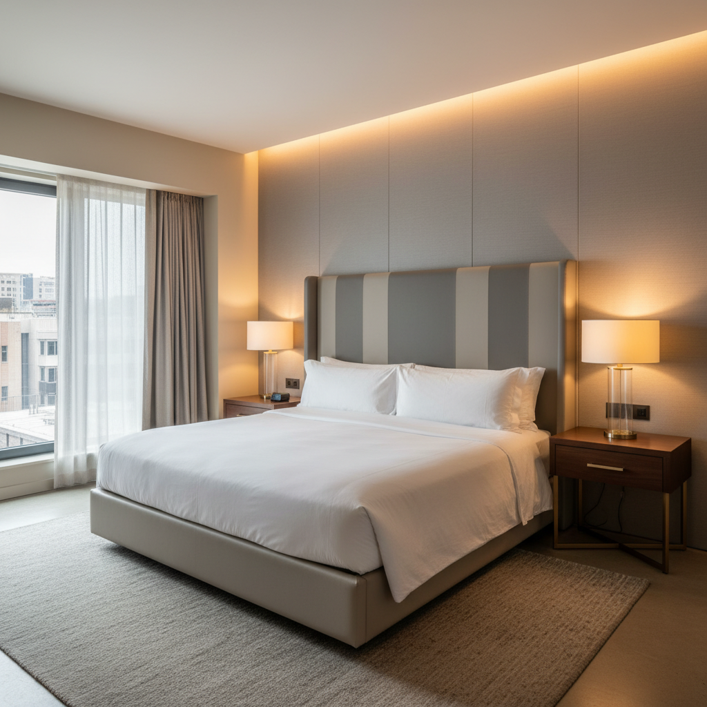 Marshall Blanco Upholstered Headboard | Architectural Fabrics