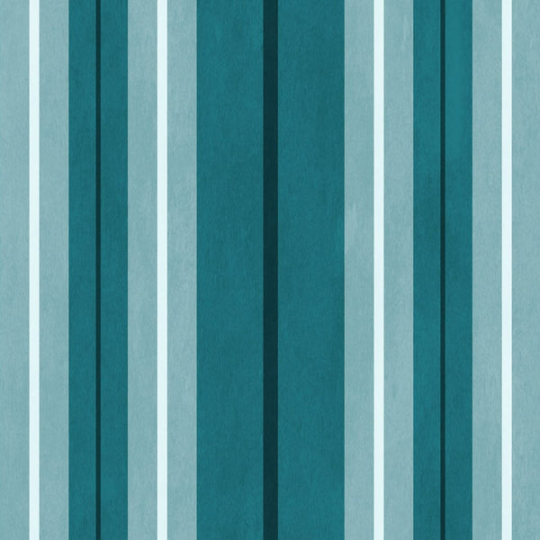 Lauriston Stripe Cerulean, Sample Wallcoverings | Newwall