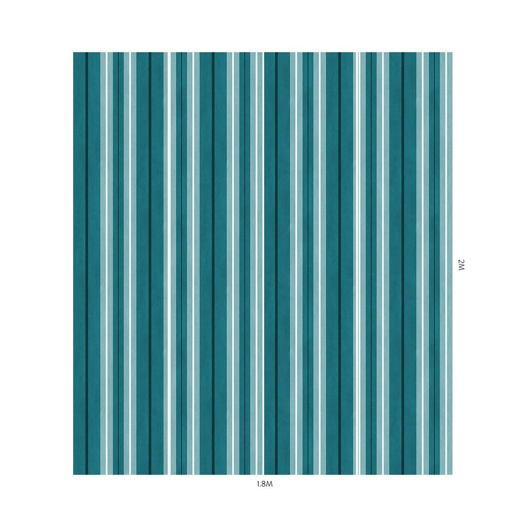 Lauriston Stripe Cerulean, Sample