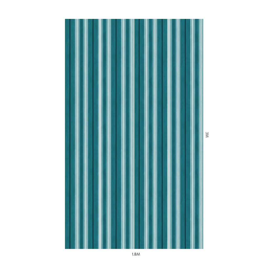 Lauriston Stripe Cerulean, Sample