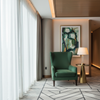Ultrasuede  Fern  Green Upholstered Chair | Ultrasuede Upholstery