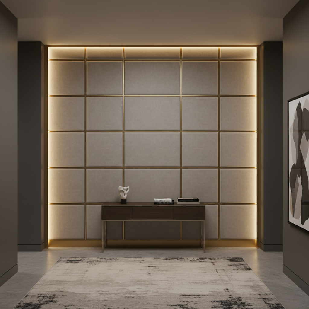 Runaway Bay - Pebble Upholstered Wall Panel | Architectural Fabrics