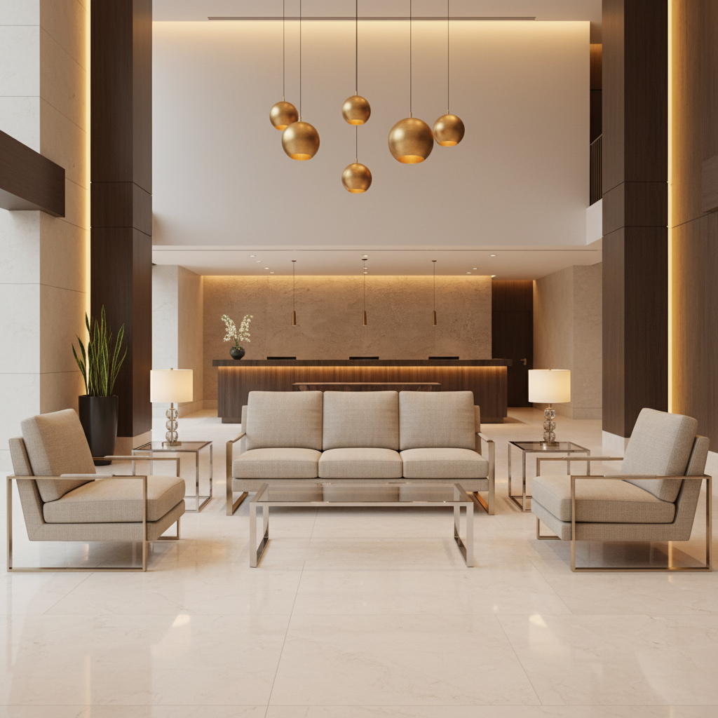 Nassau Gold - Chablis Upholstered Sofa | Architectural Fabrics