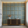 Woven Chevron Pattern Teal Sand Upholstered Wall Panel | Architectural Fabrics