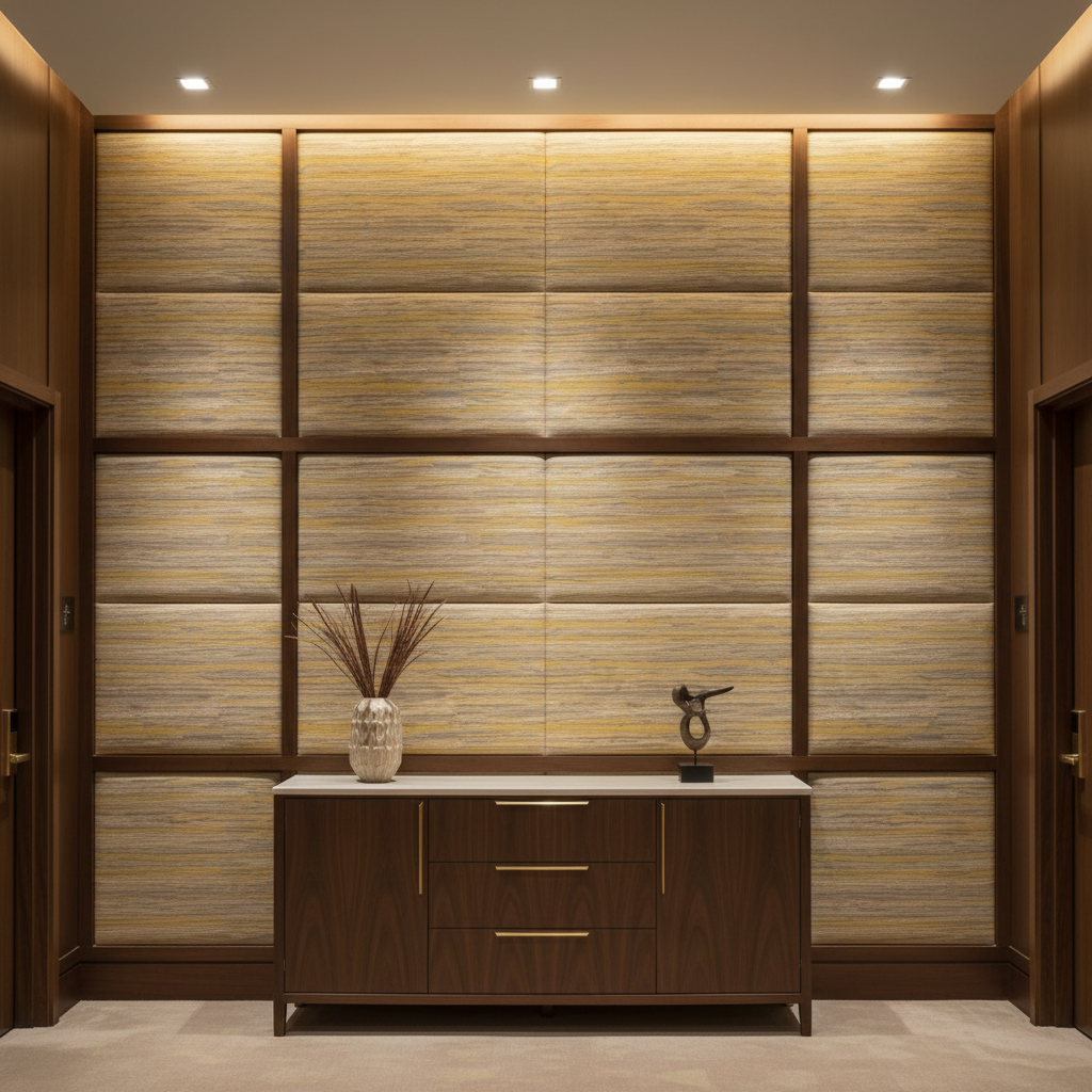 Pigeon Island - Cornsilk Upholstered Wall Panel | Architectural Fabrics