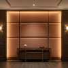 Abaca - Terracotta Weave Tekloom Performance Upholstered Wall Panel | Architectural Fabrics