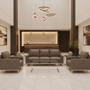 Kralendijk - Slate Upholstered Sofa | Architectural Fabrics
