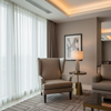 Smooth Pebble Grain Soft Taupe Upholstered Chair | Architectural Fabrics