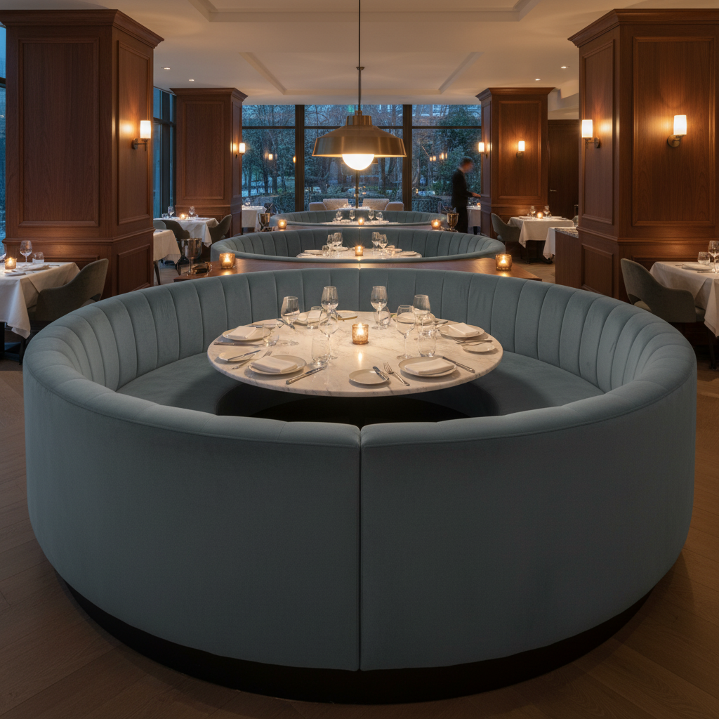 Maho Bay - Rhine Upholstered Banquette | Architectural Fabrics