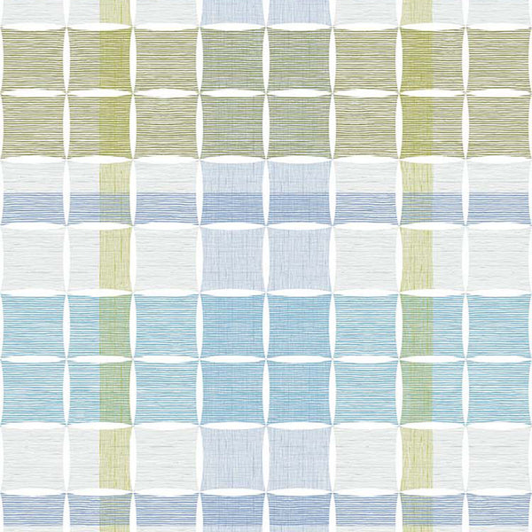 Bocce Plaid, Water Wallcoverings | Designtex
