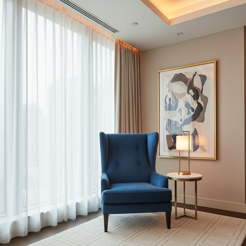 Ultrasuede  Cerulean  Blue Upholstered Chair | Ultrasuede Upholstery