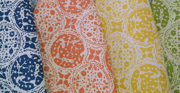 Bodri Batik Screen Printed - Off-White Fabric | China Seas