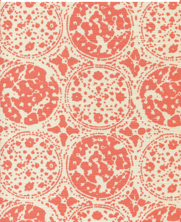 Bodri Batik New Shrimp on Tint Screen Printed - Off-White Fabric | China Seas