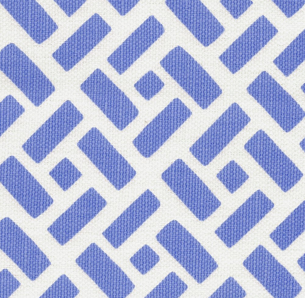 Edo Grande Camel on Tint Screen Printed - White Fabric | China Seas