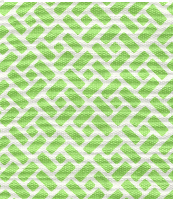 Edo Grande Jungle Green on Tint Screen Printed Fabric | China Seas
