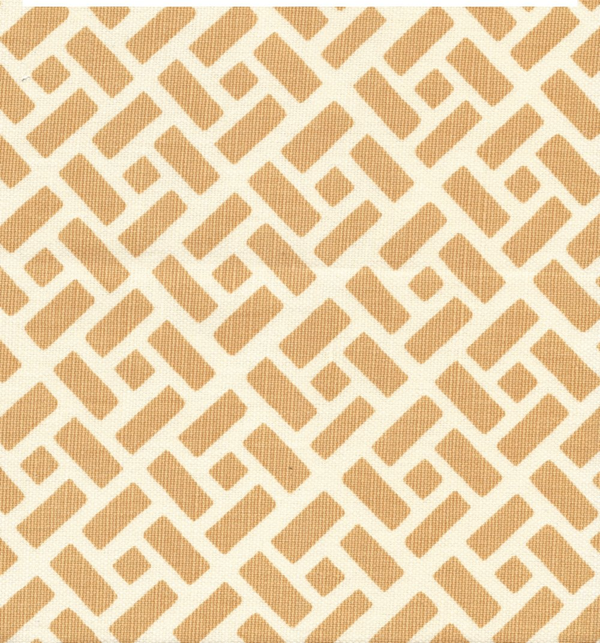 Edo Grande Navy on Tint Screen Printed - White Fabric | China Seas