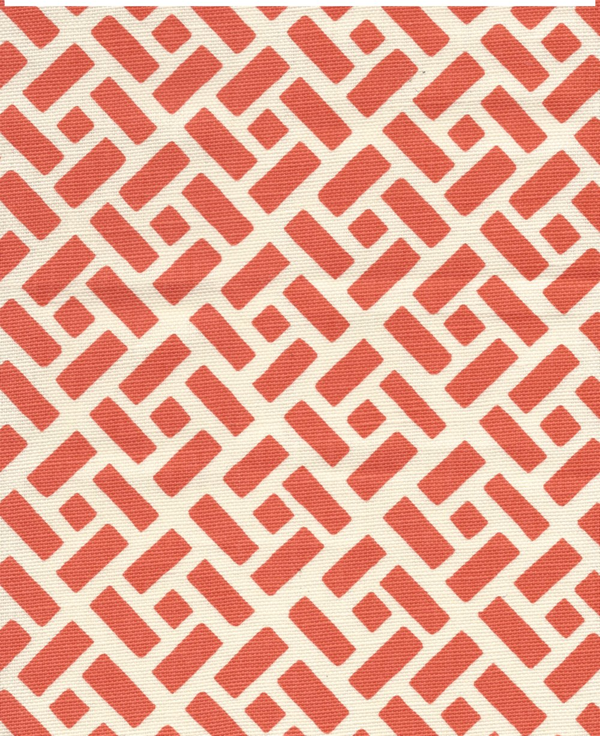 Edo Grande Periwinkle on Tint Screen Printed - White Fabric | China Seas