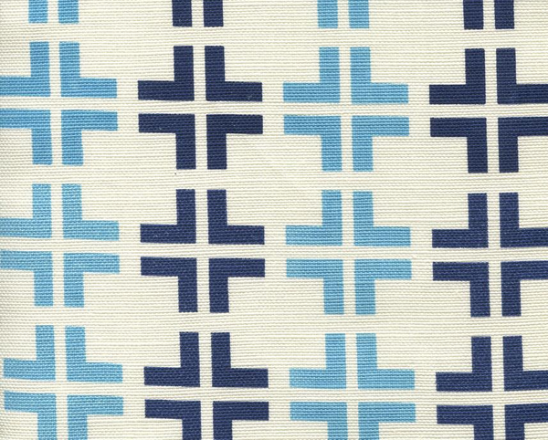 Frowick Large Scale Soft Windsor Blue Green Screen Printed Fabric | China Seas