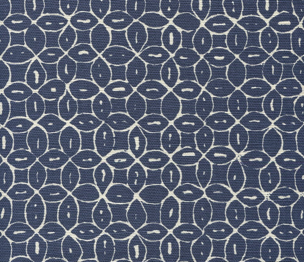 Melong Batik Reverse Navy on Tint Screen Printed Fabric | China Seas