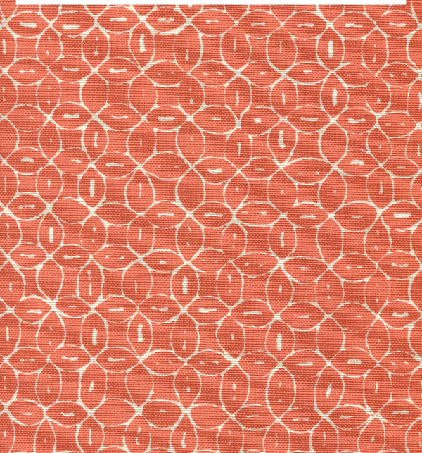 Melong Batik Reverse Orange on Tint Screen Printed Fabric | China Seas