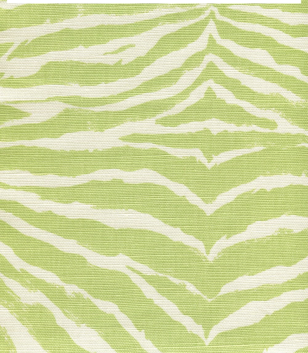 Nairobi Petite Celadon on Tint Screen Printed - Off-White Fabric | China Seas