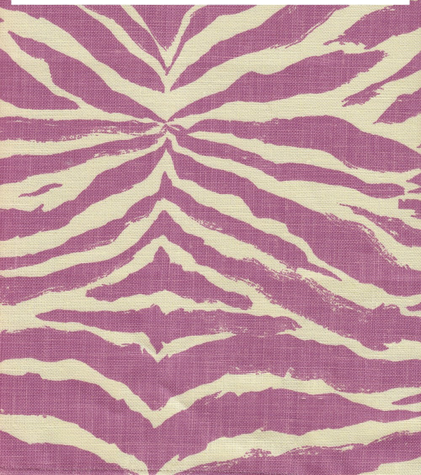 Nairobi Petite Lavender on Tan Screen Printed - Pale Lavender Fabric | China Seas