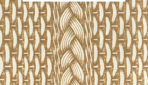New Shadows New Orange on Tint Screen Printed - Off-White Fabric | China Seas