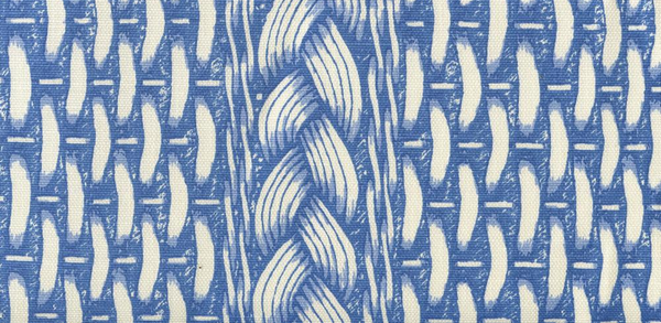 New Shadows Purple on White Screen Printed - Off-White Fabric | China Seas