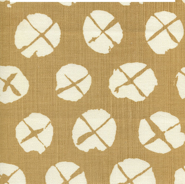 Obi Ii Reverse Camel on Tint Screen Printed - Beige Fabric | China Seas
