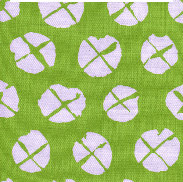 Obi II Reverse Jungle Green on Tint Screen Printed Fabric | China Seas