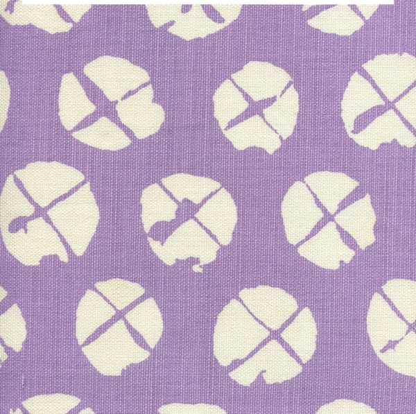 Obi II Reverse Lavender on Tint Screen Printed Fabric | China Seas