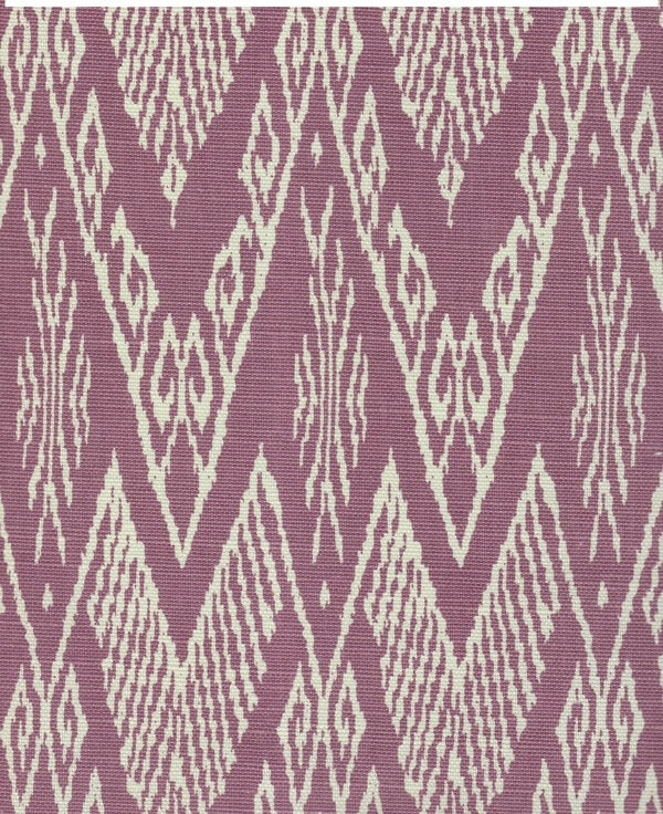 Raffles Reverse Lavender on Tint Screen Printed Fabric | China Seas