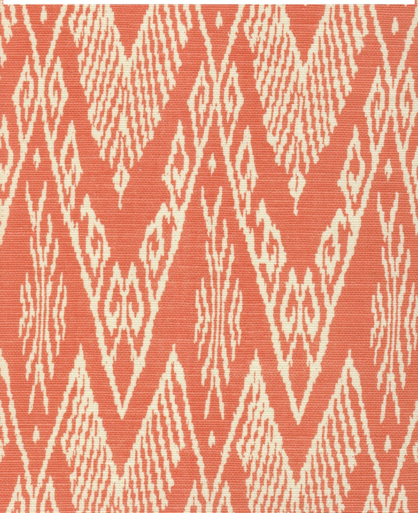 Raffles Reverse New Shrimp on Tint Screen Printed Fabric | China Seas