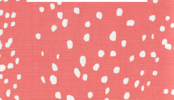 Rio Reverse New Shrimp on White Screen Printed Fabric | China Seas