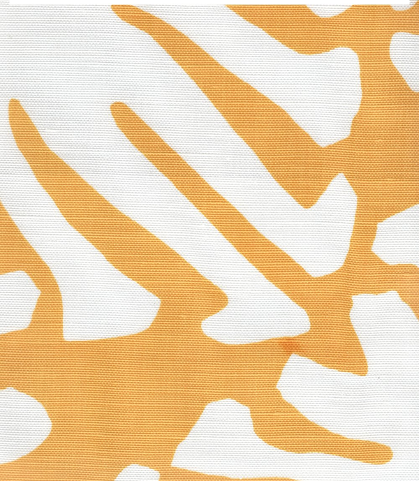 Sigourney Reverse Large Scale Lilac on White Screen Printed Fabric | China Seas