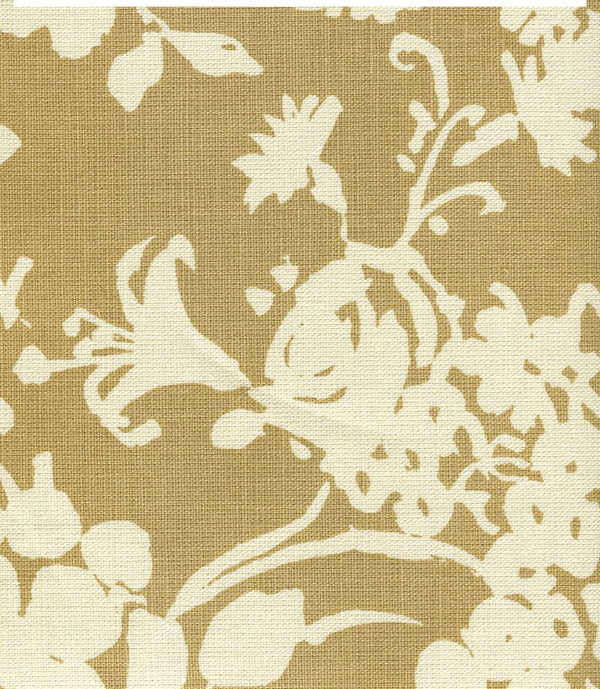 Silhouette Reverse Camel on Tint Screen Printed Fabric | China Seas