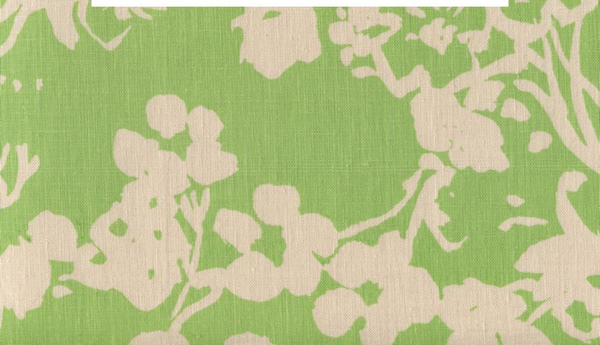 Silhouette Reverse New Jungle on Tan Screen Printed Fabric | China Seas