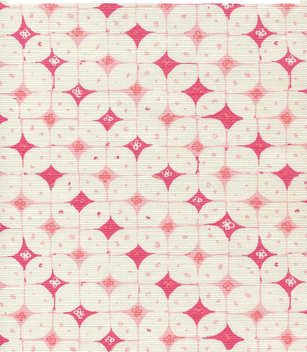 Sunnyjim Geometric Pinks on Light Tint Screen Printed Fabric | China Seas
