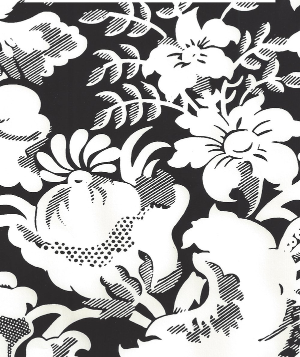 Des Gardes Reverse Black Off White Screen Printed | China Seas