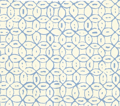 Melong Batik French Blue Off White Screen Printed | China Seas