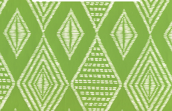 Safari Lime on Almost White Screen Printed - Celadon Wallcovering | China Seas