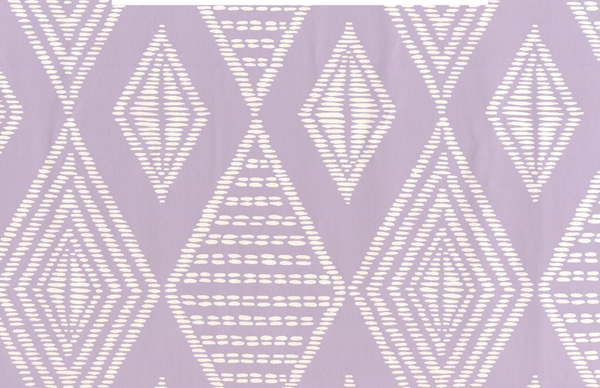Safari Soft Lavender on Almost White Paper Screen Printed | China Seas