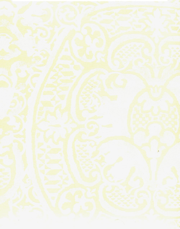 Veneto 2 Across White on Off White Paper Screen Printed | China Seas