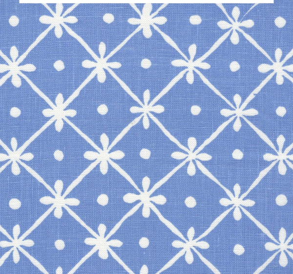 Gate House Reverse One Color French Blue On Oyster Screen Printed | China Seas