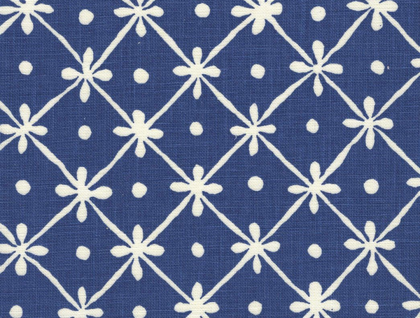 Gate House Reverse One Color New Navy On Light Tinted Screen Printed | China Seas
